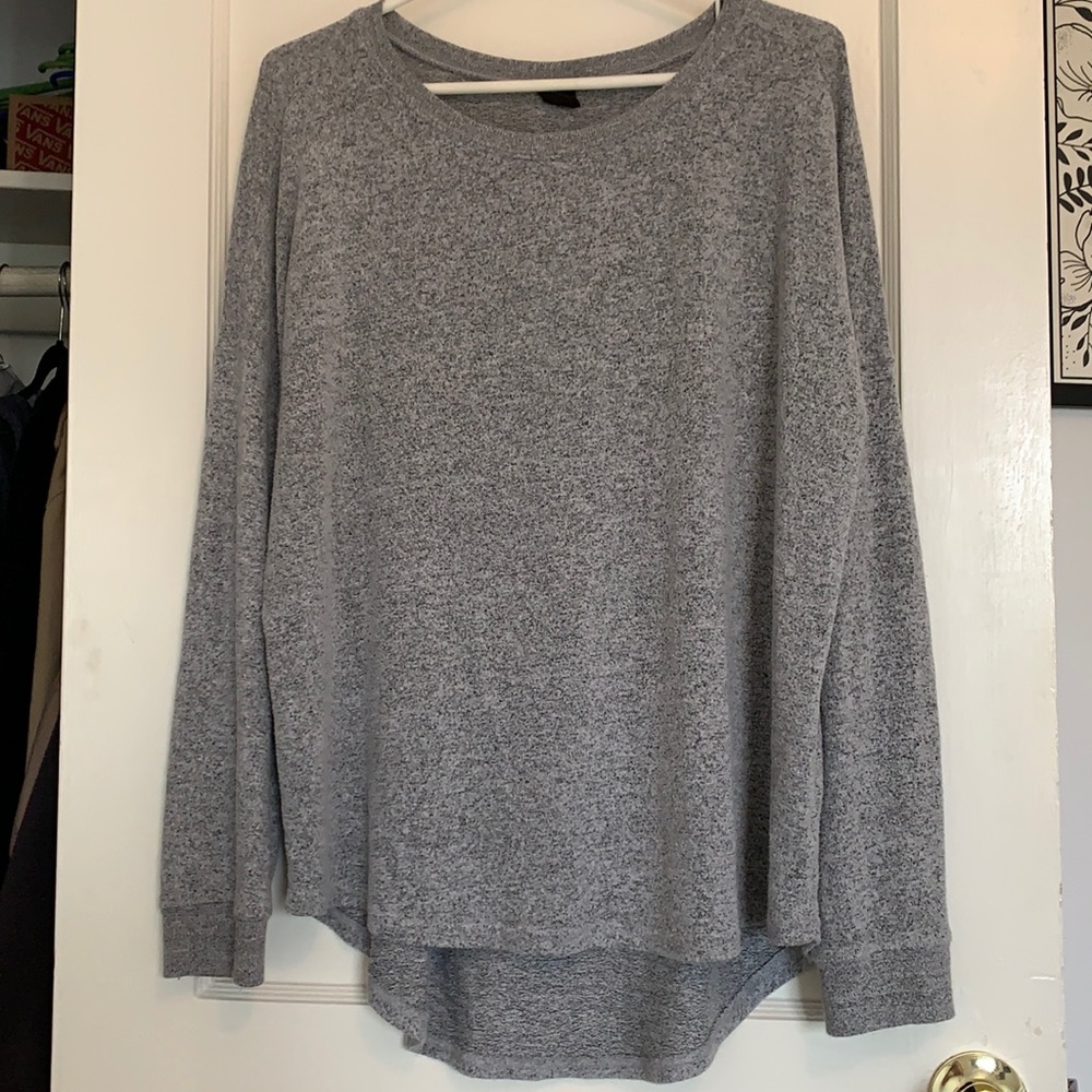 Heather gray sweater